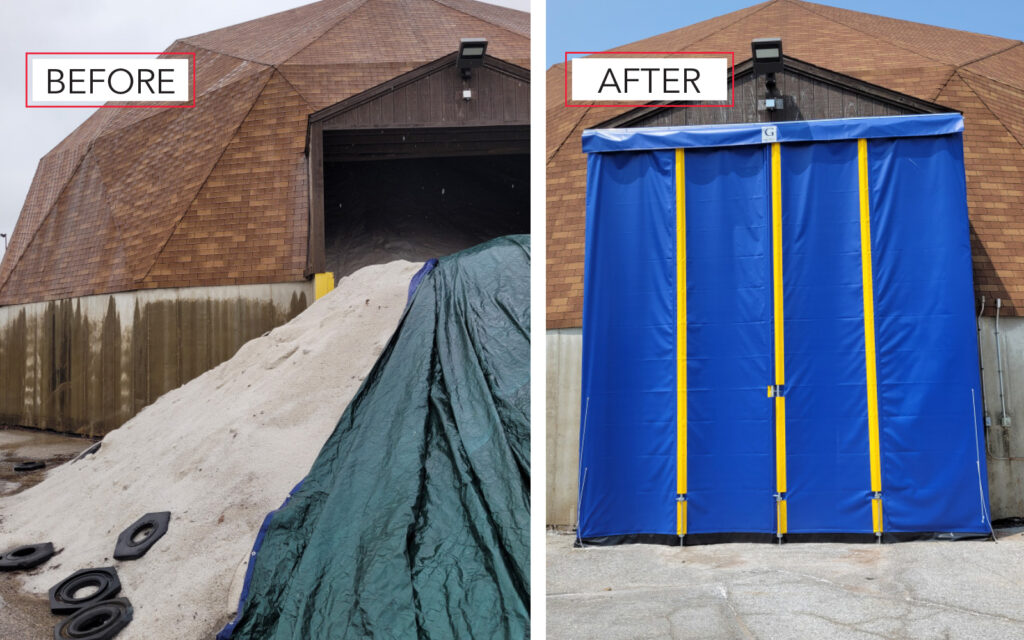 Salt Dome Before and After